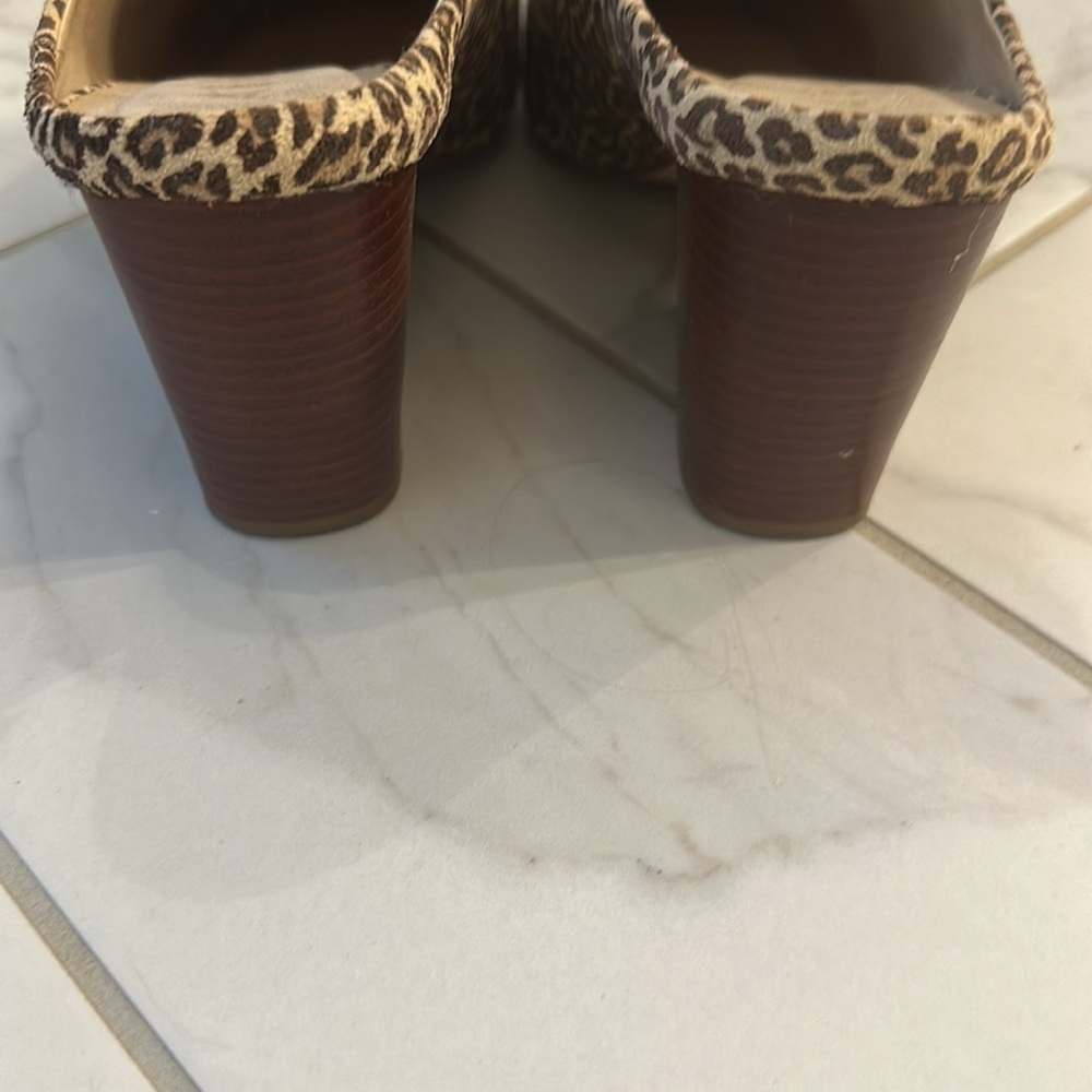 Able Brown leopard Mules - Picture 3 of 4